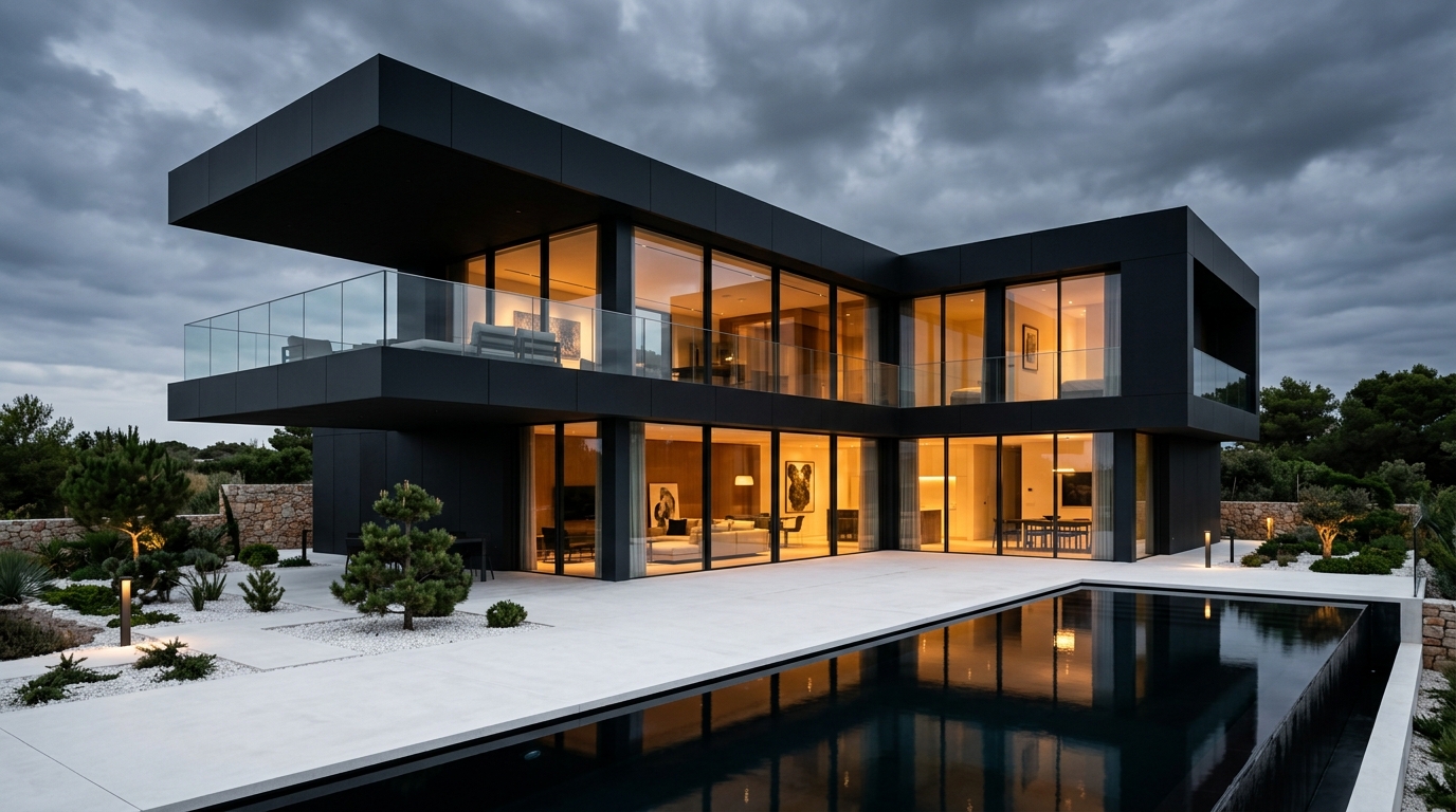 Modern Siyah Villa